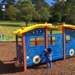 Mini Bus at Bushlands Reserve Park Springfield | Playing in Puddles