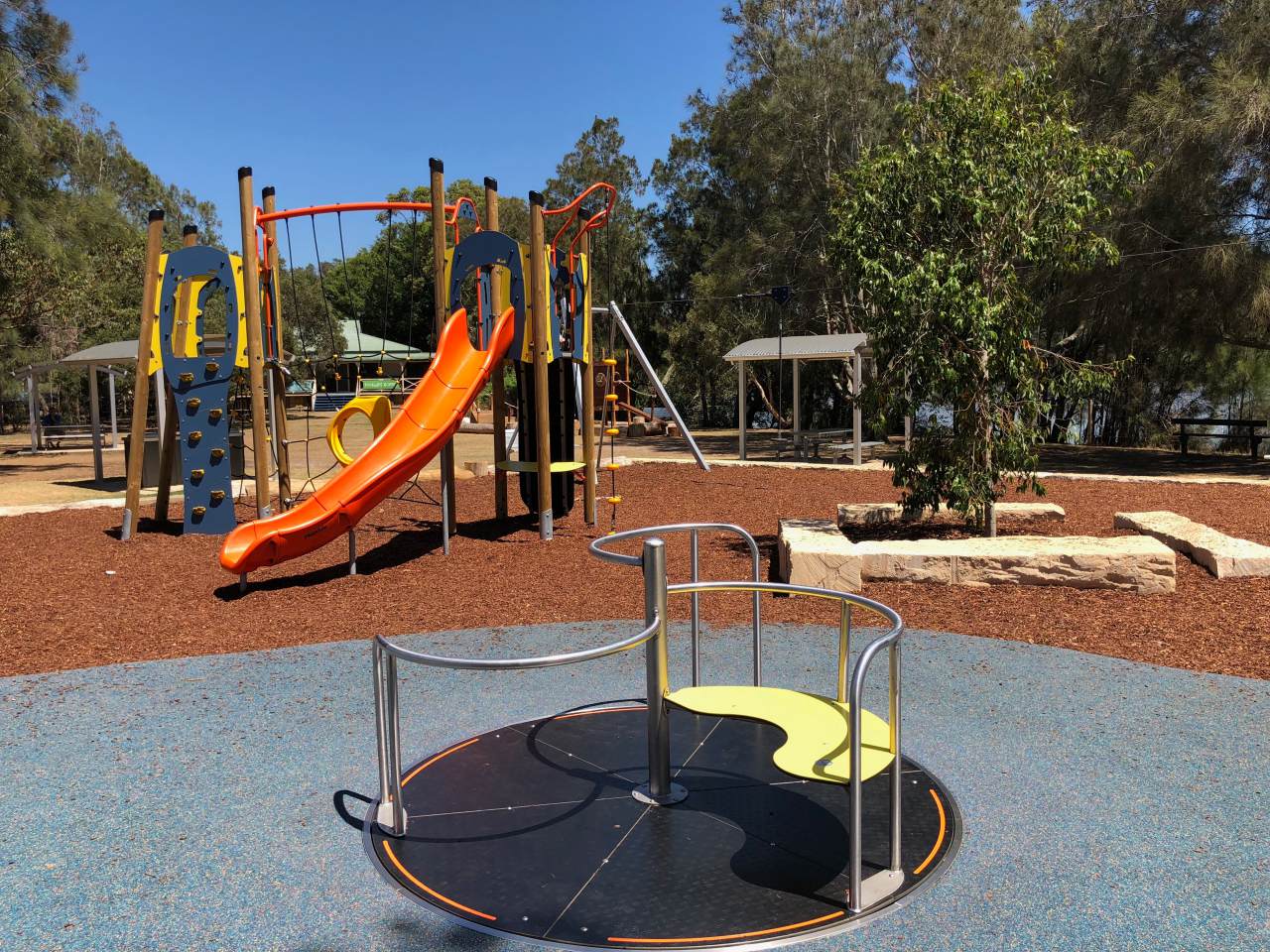 Play equipment at Parklife Coffee and Rotary Park