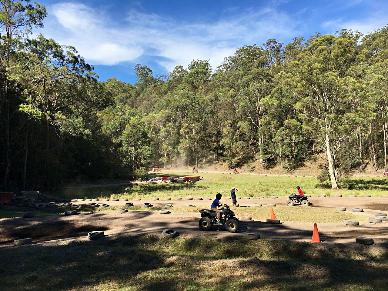 The quad bike track at Glenworth Valley