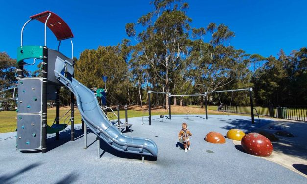 Enjoy a bike ride and make a play pitsop at this awesome park on the water