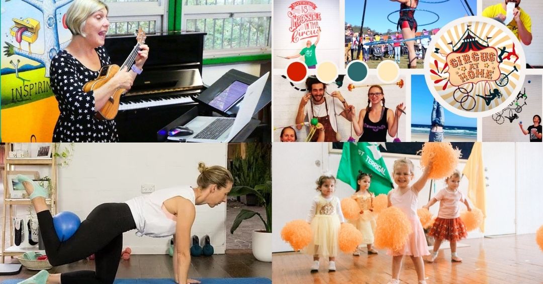 Give yourself a break, your kids some fun & support local by joining in these online classes!
