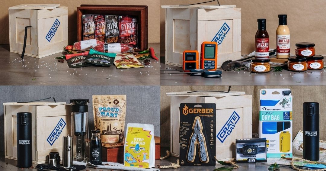 Gift your guy one of these themed gift crates from local business, Crate Day!