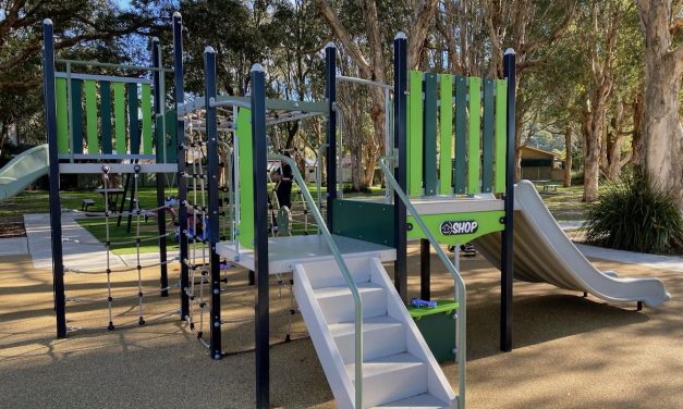 A fun play structure and all the space awaits you at Vernon Park, Umina Beach