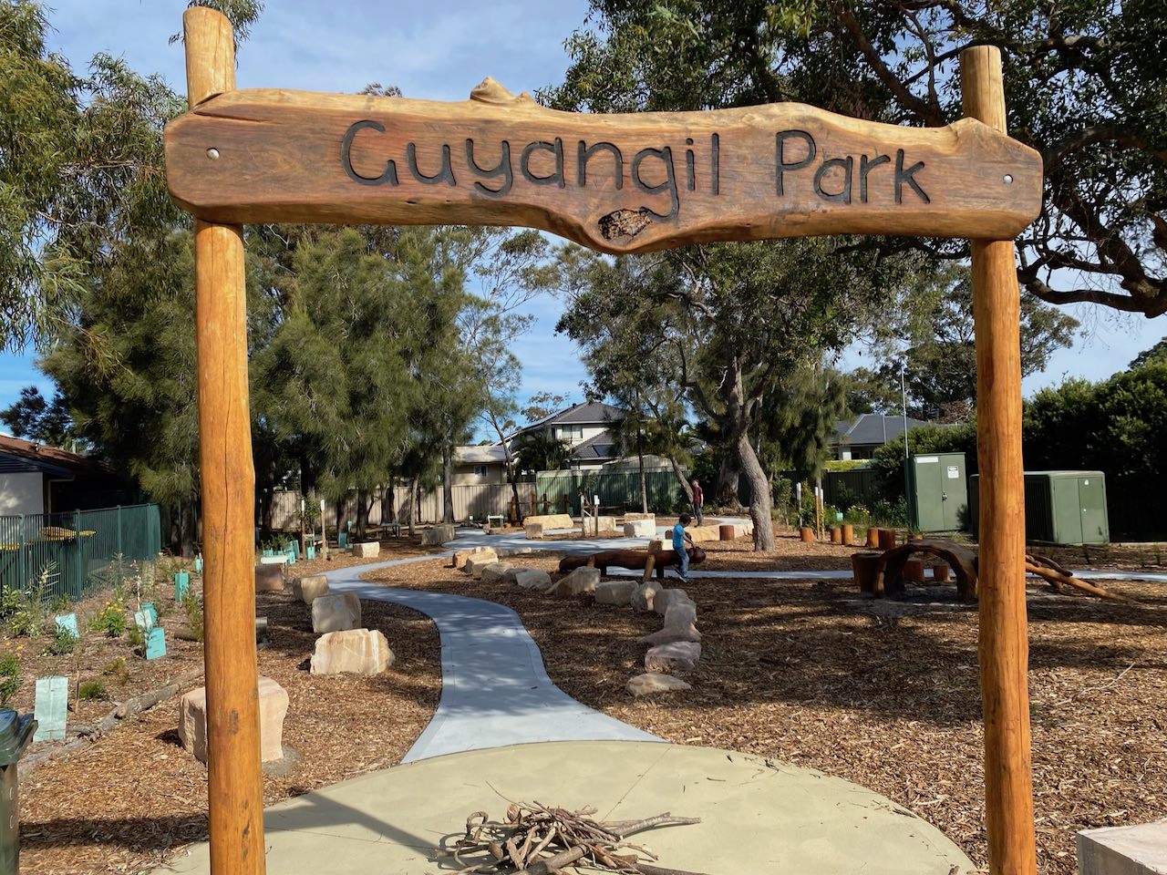 Sign at Australia Ave Local Playspace Umina Beach