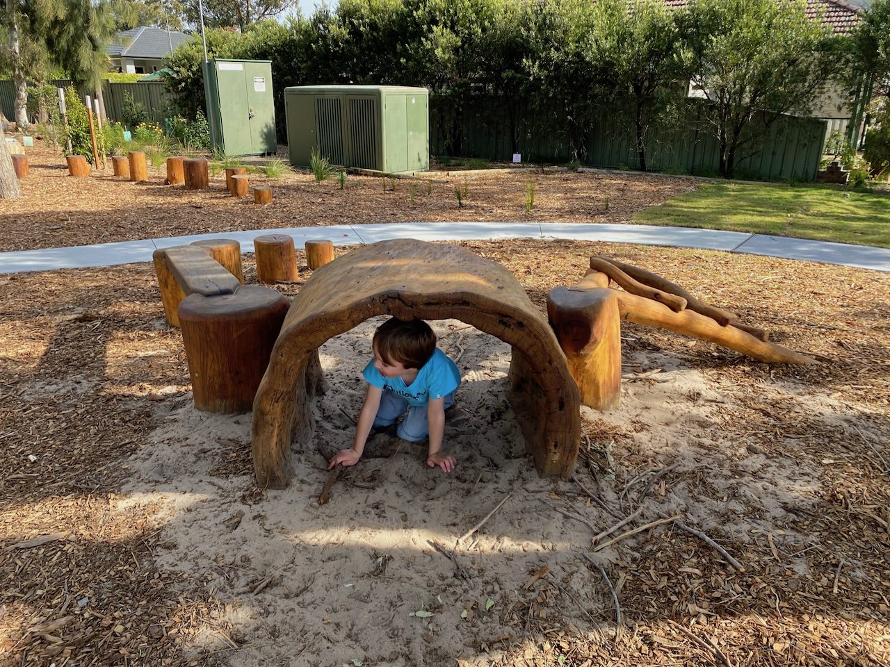 Tunnel at Australia Ave Local Playspace Umina Beach