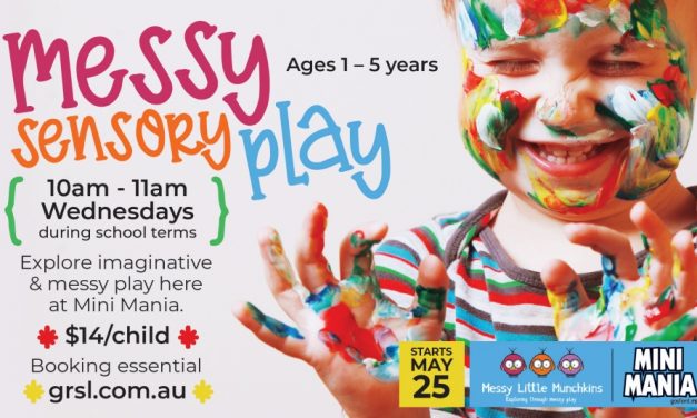 NEW Pop-Up Messy Play Classes at Gosford RSL’s Mini Mania!
