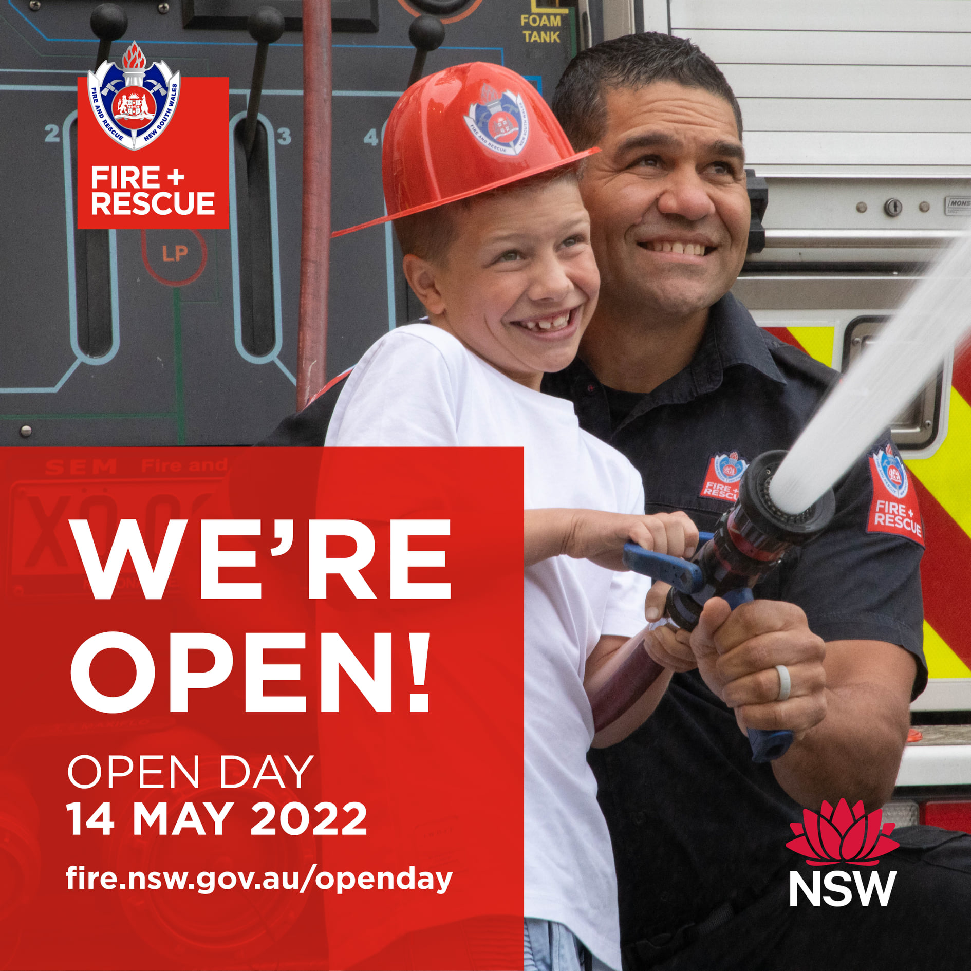 Central Coast Fire Station Open Day meet a fireman! Playing in Puddles