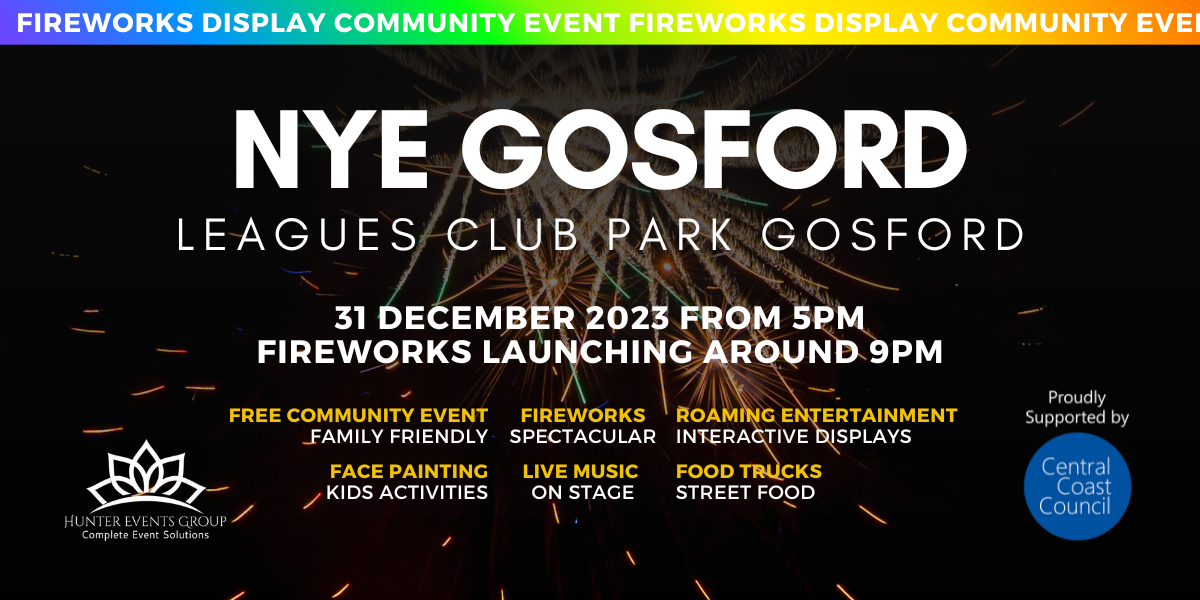 Celebrate the Start of 2024 with Fireworks and a Festival at Gosford Waterfront this New Year’s Eve